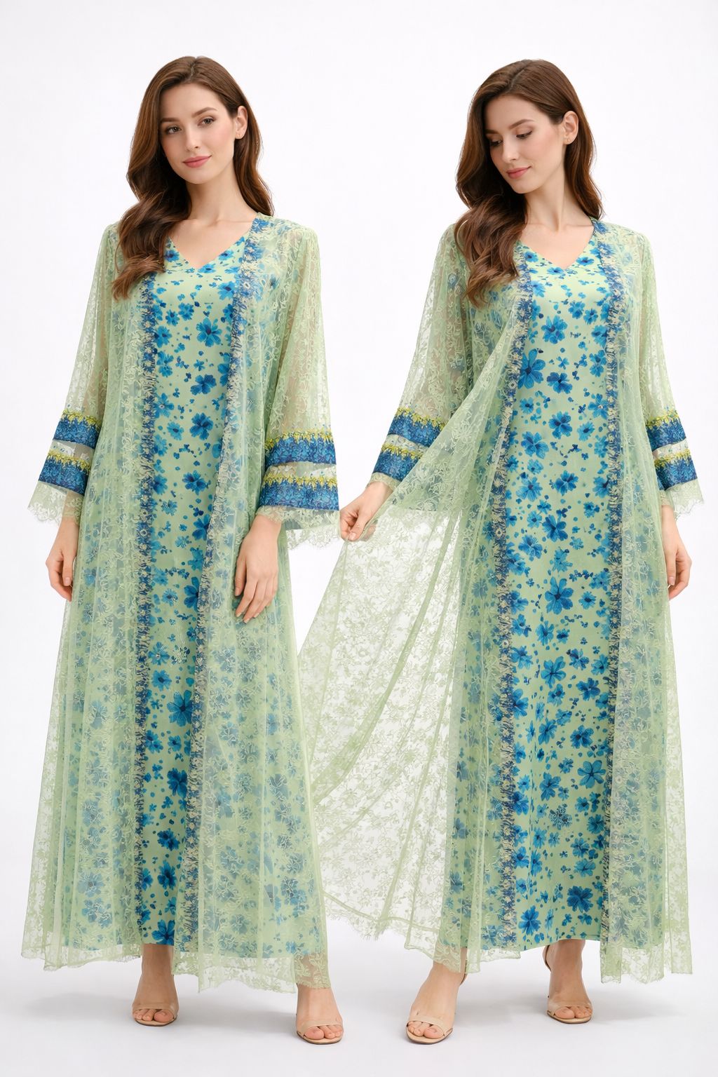 Kaftan- Pistacho Green