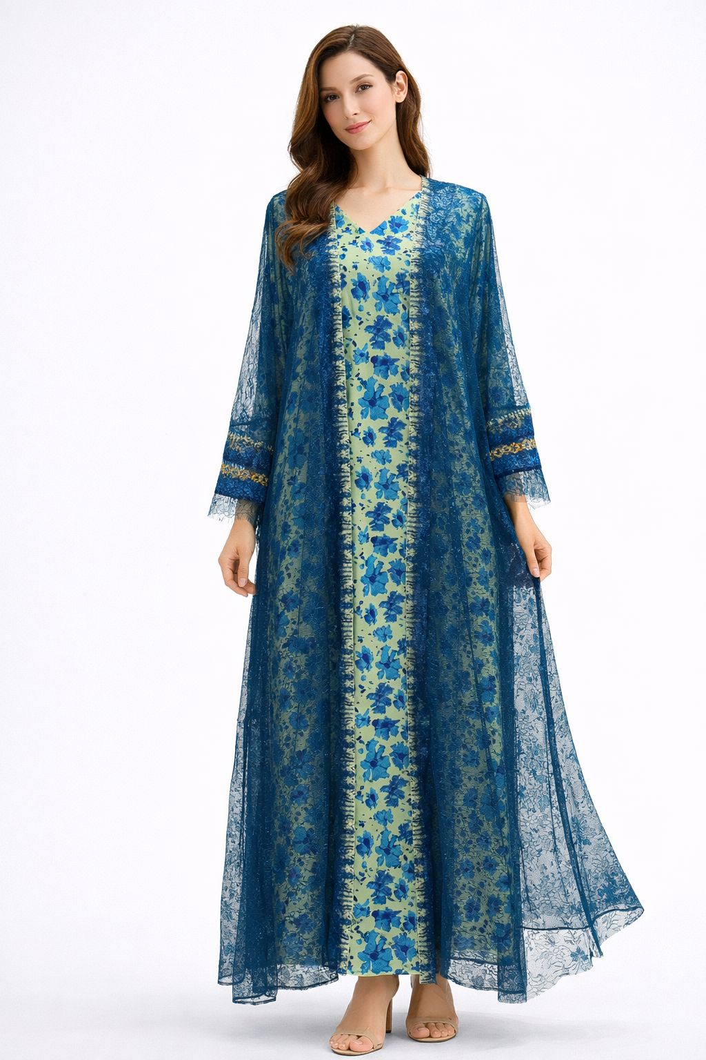 Kaftan - Teal Blue