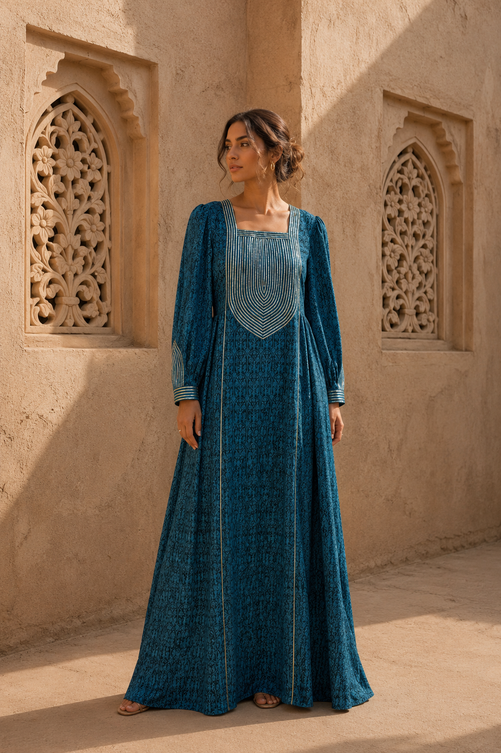 Teal Heritage Gown