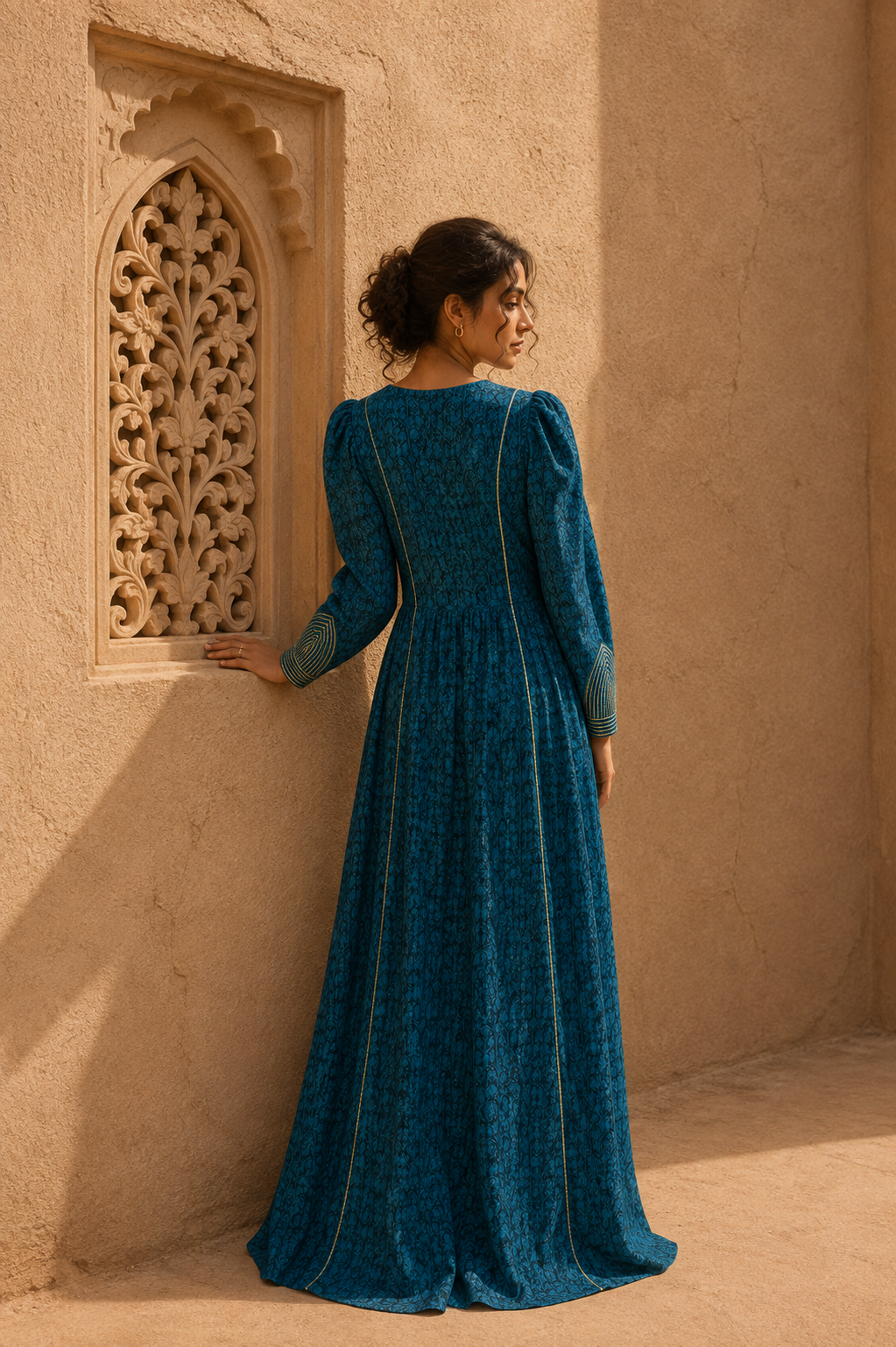 Teal Heritage Gown