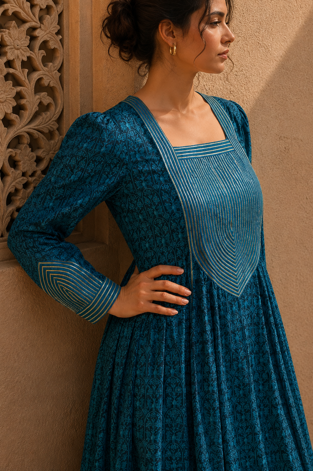 Teal Heritage Gown