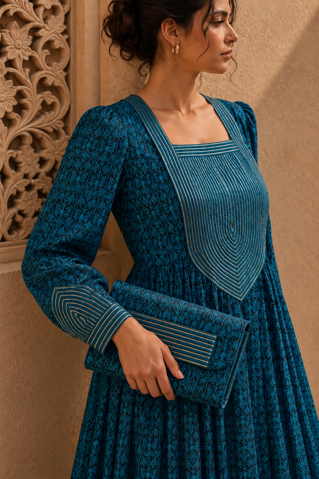 Teal Heritage Gown